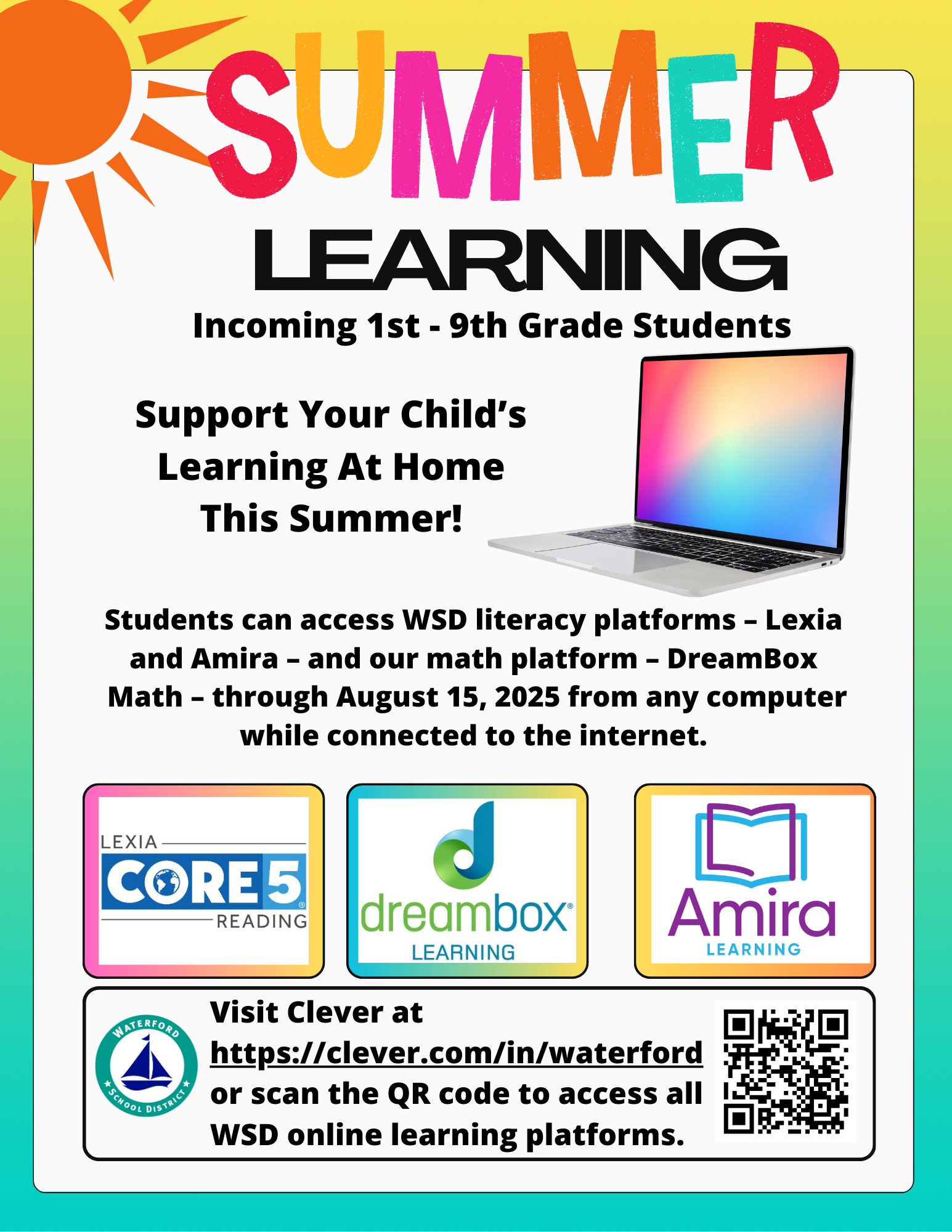 Summer Learning from Home