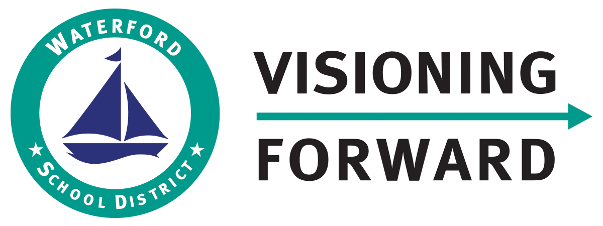 Visioning Forward Logo Graphic with Arrow