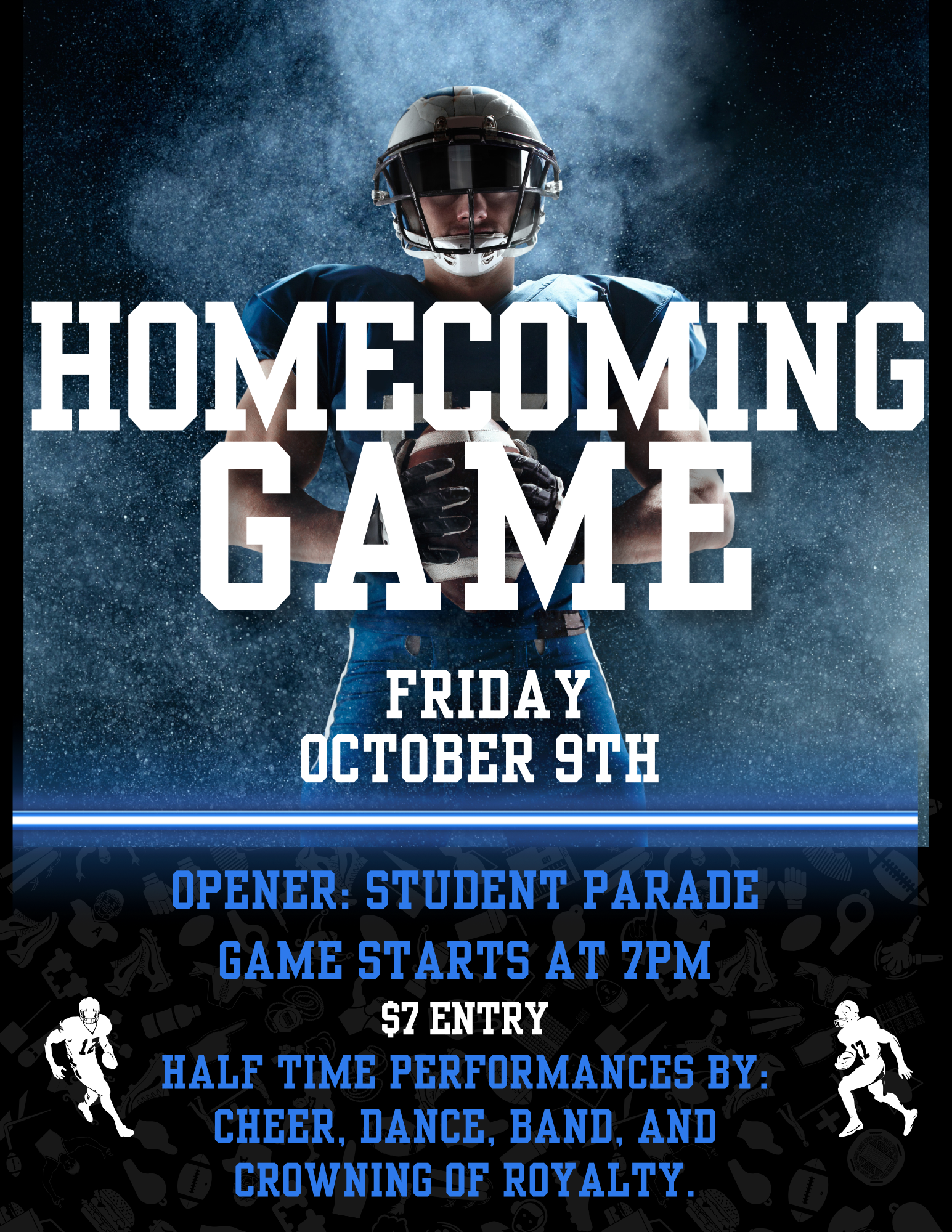Homecoming Game Flyer