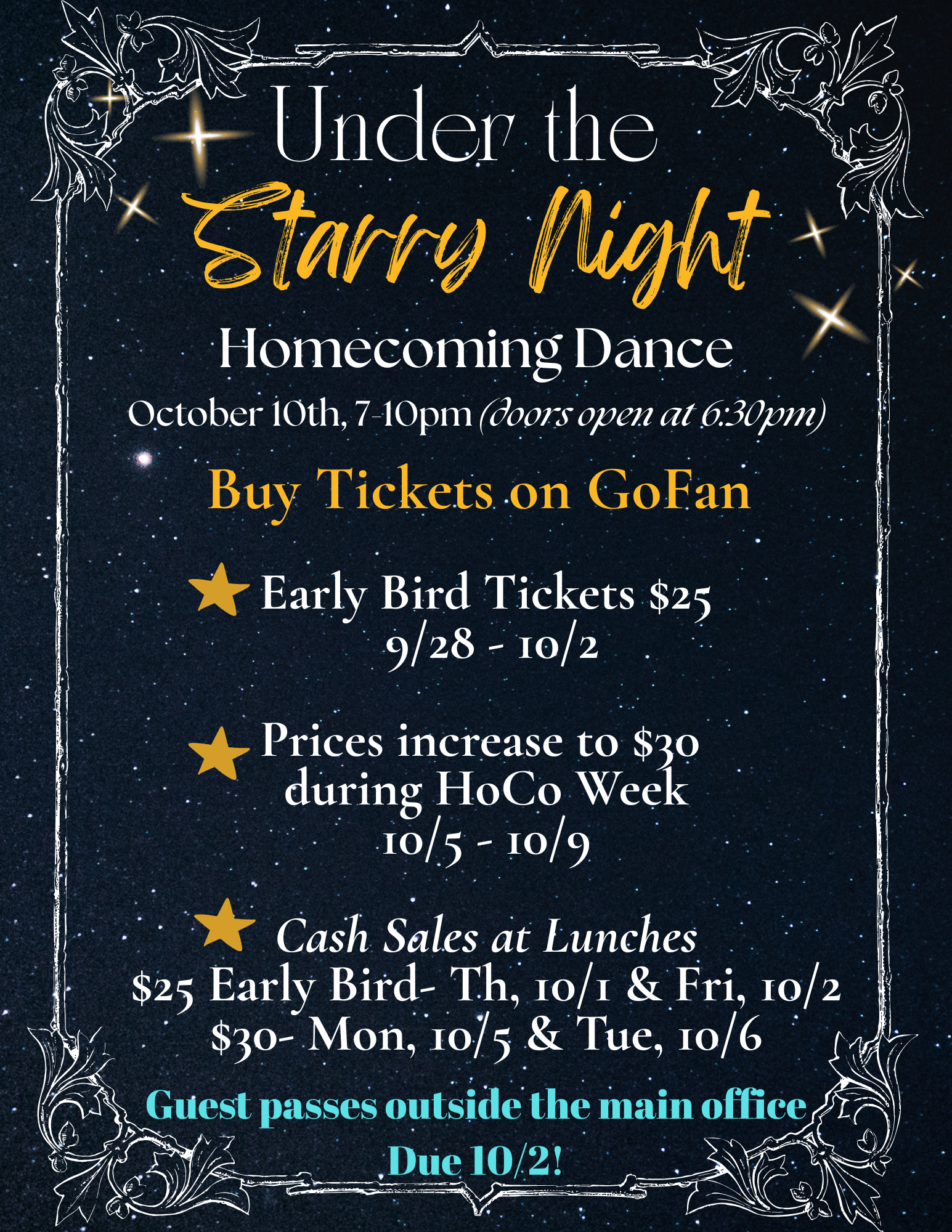 Ticket Sale Flyer