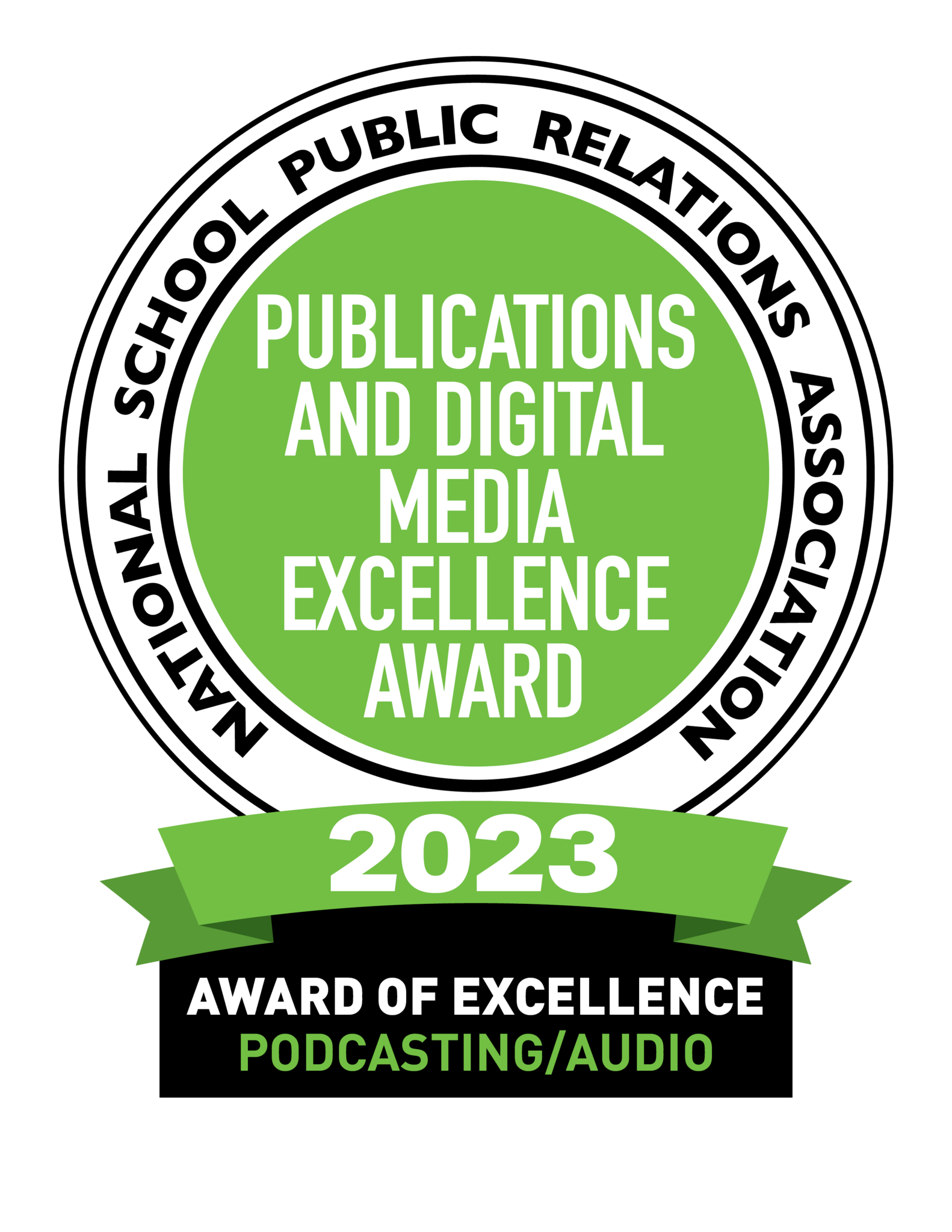 National Public Relations Association Award Badge - WSD Voice Podcast